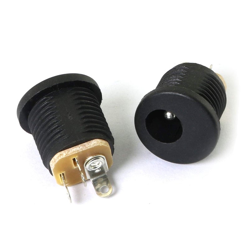 RuiLing 10-Pack 5.5X 2.1mm DC Power Female Jack Panel Mount Connector with Hex Nut 3 Pin DC Electrical Plug Socket Connector - Image 3